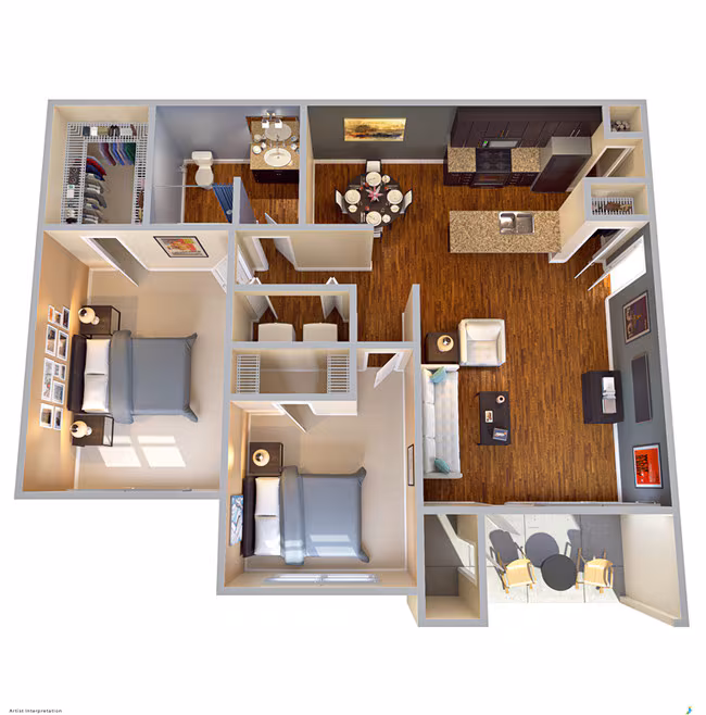 The Palomino 3809 floor plan
